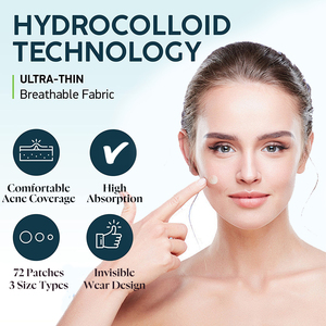 Parches Nocturnos para el Acné y Granos Profundos - 72 Parches con Ácido Salicílico e Hidrocoloide Mientras Duermes - Despierta con una Piel Más Clara - Product Image 3
