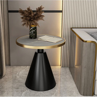 Nordischer Luxus Kleiner Couchtisch aus Leichter Steinplatte, Beistelltisch für Sofa, Balkon, Hotel - Internet-Trend Schiefertisch