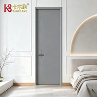 Portes intérieures modernes en bois composite sur mesure, isolation acoustique, construction durable, cadre réglable pour hôtels et villas