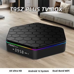 High Quality T95Z Plus Quad Core 4K Android 12 Smart <strong>IPTV</strong> Box <strong>Reseller</strong> Wholesale USB 2.0 2.4GHz/5GHz WiFi6 - Product Image 1