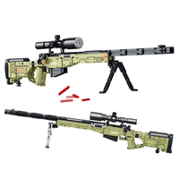 Reobrix 77026 Super Sniper Firearms, briques de construction DIY, armes à feu DIY, jouets pour enfants, cadeau, 1336 pièces, ensembles de blocs de construction