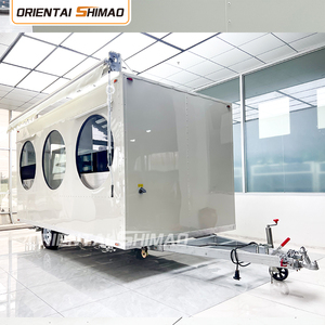 Custom Logo Food Cart Fiberglass New Condition Restaurant Bakery Mobile Trailer SMS-4500 Factory Direct Sale Food Cart SMS-4500 - Product Image 4