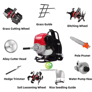 Handheld 4-Stroke Petrol 58CC Backpack Garden Mower with Side Loading Gearbox <b>Gear</b> Bearing for Farm Lawn Whacking - Product Image 3