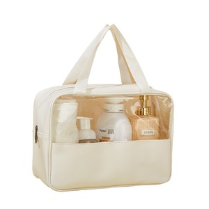 Transparent Cosmetic <b>Bag</b> Large Capacity Waterproof Toiletry <b>Bag</b> For Bathroom Storage Rectangle Shape Makeup Organizer - Product Image 5