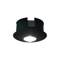 Einbau-LED-Mini-Displayleuchte 1W Schwarz/Silber Schmuck-Vitrinenbeleuchtung 100-240VAC