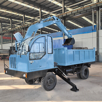 Chargeuse sur chenilles 8T, camion benne hydraulique diesel équipé d'une boîte de vitesses et d'un moteur d'excavatrice