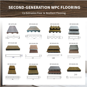 Sang trọng không thấm nước WPC decking gạch Gỗ nhựa <span class=keywords><strong>composite</strong></span> sàn ngoài trời thiết kế hiện đại kết cấu gỗ công nghệ mới - Product Image 4