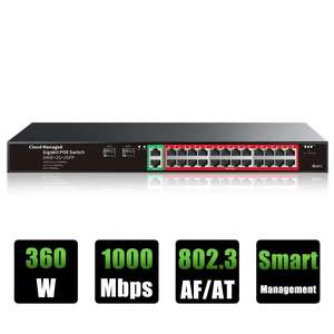 <span class=keywords><strong>Switch</strong></span> <span class=keywords><strong>PoE</strong></span> per Gestione Cloud, 24 Porte <span class=keywords><strong>Gigabit</strong></span> 1000Mbps <span class=keywords><strong>PoE</strong></span> + 2 Porte Uplink <span class=keywords><strong>Gigabit</strong></span> + 2 Porte SFP, per Telecamere Hikvision - Product Image 2