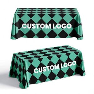 Mantel Publicitario Personalizado con Diseño Ajustado, Poliéster, 6 y 8 Pies, Cubierta de Mesa con Logotipo Impreso Personalizado para Ferias Comerciales y Eventos - Product Image 3