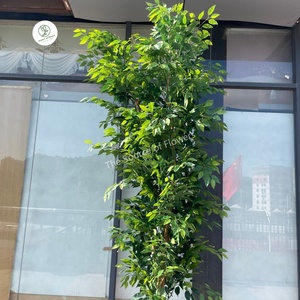 Bonsaï artificiel en plastique <span class=keywords><strong>vert</strong></span>, tronc en bois artificiel <span class=keywords><strong>vert</strong></span>, plantes en pot pour la décoration de jardin intérieur, <span class=keywords><strong>arbre</strong></span> banyan - Product Image 3