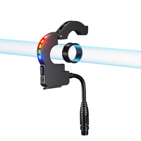 Poignée chauffante électrique rapide intelligente à cinq niveaux de contrôle de la température, étanche, pour moto d'hiver avec chargeur USB-C