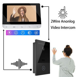 Intercomunicador de audio portátil de 2 cables transferencia Punto a Punto unidad interior puerta teléfono 2 vías audio video puerta teléfono interfone timbre - Product Image 3
