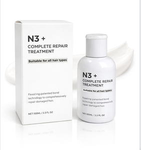 ทรีทเม้นท์ซ่อมแซมเส้นผม N3 Plus Bond Repair 100 มล. เทคโนโลยี Bond Tech ที่ได้รับสิทธิบัตร สำหรับผมเสีย ไบโอติน เคราติน อาร์แกนออยล์ ช่วยเพิ่มความเงางาม ลดการชี้ฟู - Product Image 1