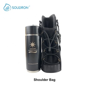 Soudron Alkaline Flask nước PH 8-10 cân bằng thép không gỉ 7 loại quả bóng khoáng chai nước Flask với bộ lọc - Product Image 6