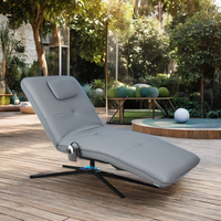Vente en gros Chaise longue en mousse haute densité Chaise de yoga de massage inclinable moderne en cuir sans gravité