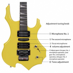 مصنع عالية الجودة أداء احترافي تصنيع المعدات الأصلية المواد الخشبية اثنين بيك اب خمس سرعه غرزة الغيتار الكهربائي - Product Image 3