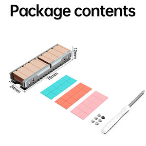 OEM <span class=keywords><strong>M</strong></span>.<span class=keywords><strong>2</strong></span> 2280 SSDヒートシンク銅フィンアルミニウムフレーム401W/mk熱バルク (50個) 在庫あり - Product Image 6