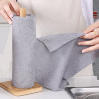 20er-Pack Wiederverwendbare Papiertücher Mikrofaser-Reinigungstücher Rolle 25x25cm Abreißbare Tücher für Autowäsche Küchenputztücher Fusselfreie Lappen