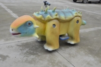Trottinette Électrique Animatronique Dinosaure pour Enfants, Modèle à Monnayeur pour Parcs et Centres Commerciaux