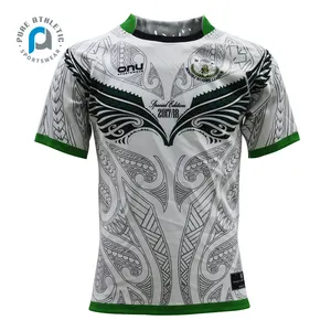 Tinh Khiết 2022 Custom Logo Và Thiết Kế Giá Rẻ Polynesia New Zealand Rugby Áo Sơ Mi Thăng Hoa Thể Thao Mặc Câu Lạc Bộ Siêu Rugby