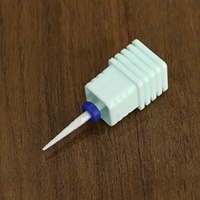 HYTOOS Embouts de ponceuse à ongles coniques en céramique blanche pour nettoyer les cuticules et préparer la peau, outils pour les techniciens en manucure