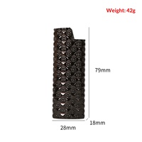 Étui à briquet en métal Creative Jiaxin Wh-2229, finement sculpté, coque épaissie résistante à la pression, design compact, exquis et portable