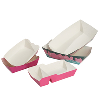 Barquette en papier pour gâteaux, fruits, en-cas et sushis, biodégradable, recyclable, personnalisée et jetable