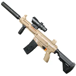 ของเล่นเด็กเชลล์การขว้างปาปืนกระสุนอ่อนมือดำเนินการซ้ำฟองน้ำลูกกระสุนนุ่มกลไกการจำลองเด็ก M416ปืนซุ่มยิง