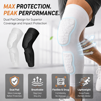 1 Paire de Genouillères Sportives Respirantes en Nid d'Abeille pour Enfants, Protections Rembourrées pour les Jambes, Collants de Compression Haute Élasticité pour Jeunes