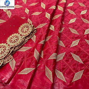 Elegante e Sexy cotone ricamo Bazin Riche tessuto africano Guinea broccato <span class=keywords><strong>per</strong></span> festa di nozze donna <span class=keywords><strong>abbigliamento</strong></span> Bazin <span class=keywords><strong>abbigliamento</strong></span> - Product Image 3