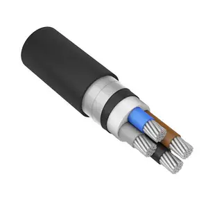 2023 KEMA认证IEC标准CU/XLPE/SWA/PVC中压地下电力电缆120平方毫米