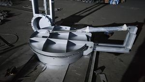 بوابة كهربائية مانعة للتسرب للبيع بالجملة ، بوابة هيدروليكية ، بوابة يدوية لاعتراض المياه - Product Image 2