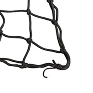 Sac en filet noir avec corde élastique, 40x40cm, pour le rangement du casque de moto et la fixation de la boîte arrière - Product Image 2