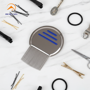 ANMEISHU CL-W3001 Pettine Professionale in Acciaio Inossidabile ad Alta Densità per <span class=keywords><strong>Pidocchi</strong></span> e Uova di Pidocchio, Rimozione Capelli e <span class=keywords><strong>Pidocchi</strong></span> dalla Testa - Product Image 1