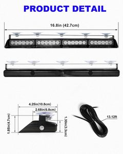 Luci Stroboscopiche di Emergenza 2x16,8 Pollici Blu/Bianche 48 LED Luci Lampeggianti di Avvertimento OLIVER Adatte per Camion - Product Image 5