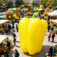 Poivron géant gonflable pour la décoration des places publiques lors des festivals agricoles