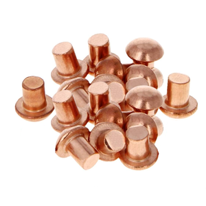 Fabricante de sujetadores de hardware PIN personalizado din660 <span class=keywords><strong>DIN</strong></span> <span class=keywords><strong>660</strong></span> cabeza redonda <span class=keywords><strong>remache</strong></span> de cobre sólido - Product Image 1