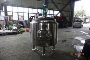 Cuve de brassage en acier inoxydable à double enveloppe de 2500 L, à ouverture supérieure, pour la distillation de whisky de seigle/bourbon, équipement de brassage - Product Image 4