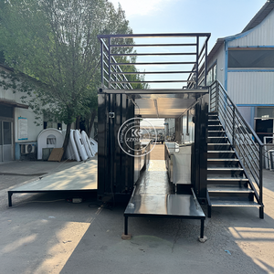 Kontainer Pengiriman Mewah 20ft Dengan Solusi Dapur Komersial Siap Pakai Desain Kustom Restoran Modular - Product Image 5