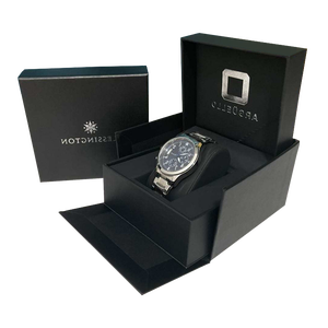 Hộp đựng đồng hồ bằng da PU cao cấp, màu đen mờ, làm thủ công, hộp quà tặng cao cấp, hộp đựng đồng hồ thạch anh tùy chỉnh - Product Image 4