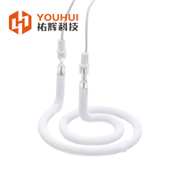 Ampoule halogène tubulaire à tube unique avec revêtement blanc, élément chauffant infrarouge en quartz 100-7600W