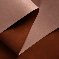Feuille de similicuir à changement de couleur 0,7 mm, tissu en cuir synthétique PU teint pour gravure laser de logos, sacs, coques de téléphone, emballages et artisanat
