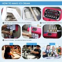 Machine à crème glacée molle commerciale à 5 et 7 saveurs