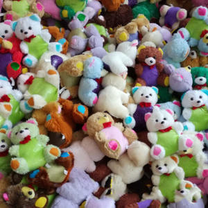 Poupée ours en peluche bon marché, jouets de mariage, machine à saisir, produits de marché, poupées de dessin animé, couleurs mélangées, vente en gros - Product Image 2