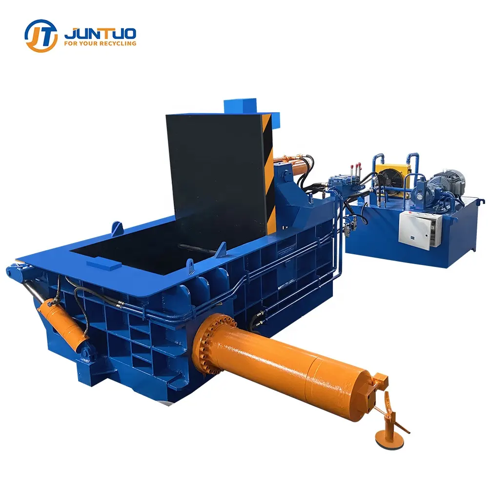 JUNTUO Y81-160A Ngang Thủy Lực Phế Liệu Kim Loại Cast Iron Baler Máy Nén