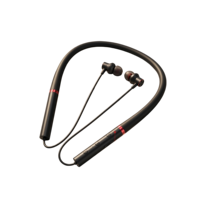 Headset Leher In-Ear Sport Earphone BT 5.0 TWS dengan Daya Tahan Baterai 5-10 Jam dan Kontrol Volume untuk Musik