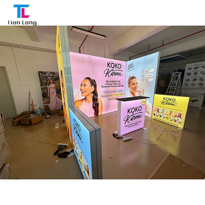 Boîtes lumineuses publicitaires pour stand d'exposition recyclables 500x250cm, vertes, certifiées ISO - Product Image 6