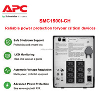 APC SMC1500I-CH Smart-UPS 1500VA/900W Single Phase Line Interactive Tower UPS with Lead-Acid Battery for Small Servers
