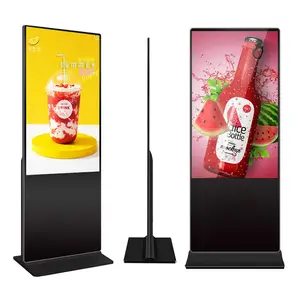 43 49 55 inch indoor floor stand wifi touch screen kiosk signage display digital signage lcd advertising player digital totem