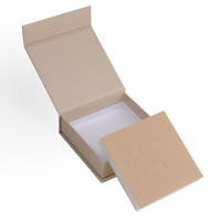 Boîte à bijoux de luxe personnalisée avec logo de marque, en carton rigide, avec fermeture magnétique, emballage en papier, boîte cadeau magnétique pliable, doublure en éponge, gaufrage